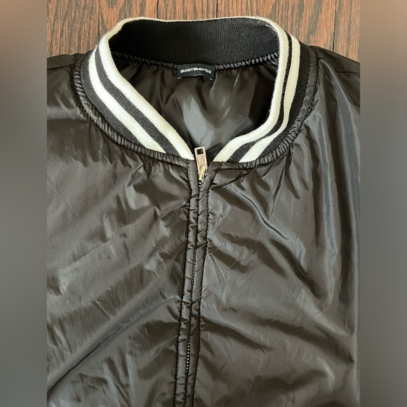 Brandy Melville Black Bomber Jacket Small - Picture 3 of 6